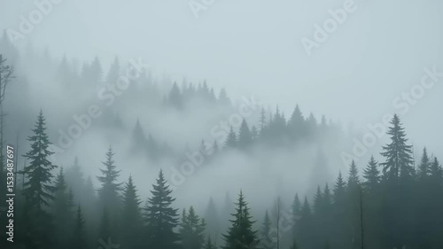 fog in the mountains