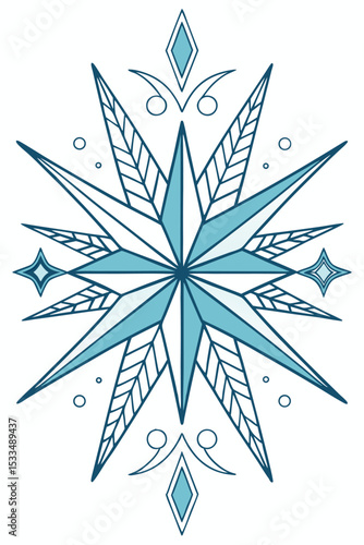 Crystal shard vector background, icy blue tones, geometric fragments and sharp light refractions