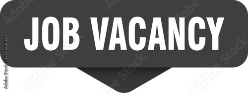 job vacancy sticker. job vacancy sign on transparent background