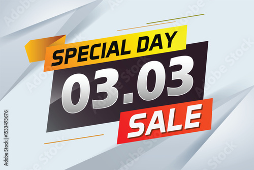 special day 03 03 word concept vector illustration with megaphone and 3d style, landing page, template, ui, web, mobile app, poster, banner, flyer, background, gift card, coupon, label, wallpaper 