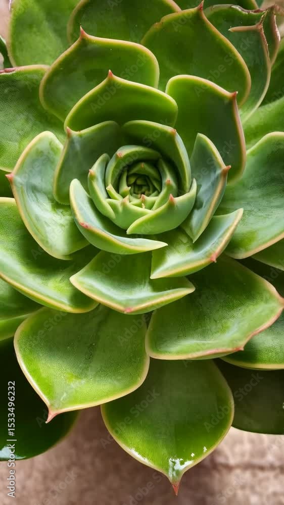 Close-up vibrant succulent plant featuring symmetrical petal arrangement and lush green hues, with a soft warm color rim. Close-up vibrant succulent plant featuring symmetrical petal arrangement and lush green hues, with a soft warm color rim.