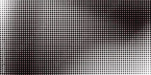 Grunge halftone gradient texture. Vanish weathered grit noise background. Fading gritty sand wallpaper. Retro pixelated backdrop.