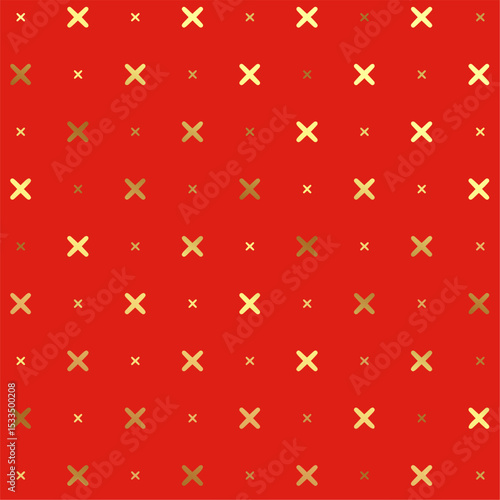 indian style golden motif pattern red background