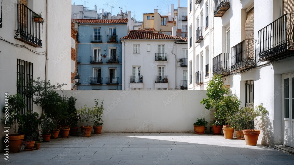 Fototapeta premium white wall in the city