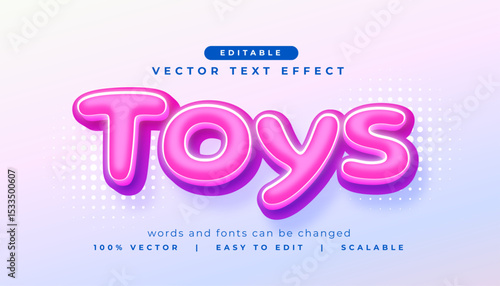 3d style editable toys text effect lettering