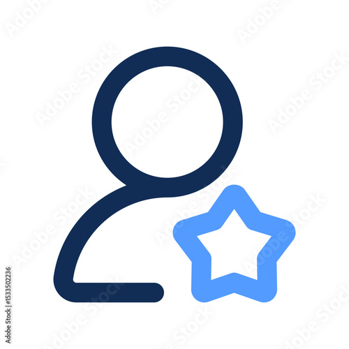 user role outline color icon