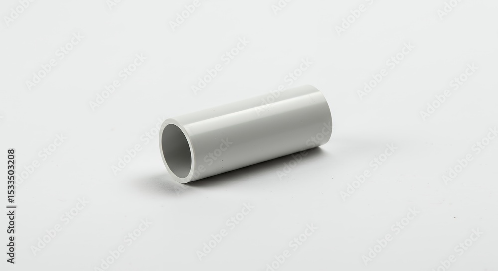 White plastic pipe component White plastic pipe component