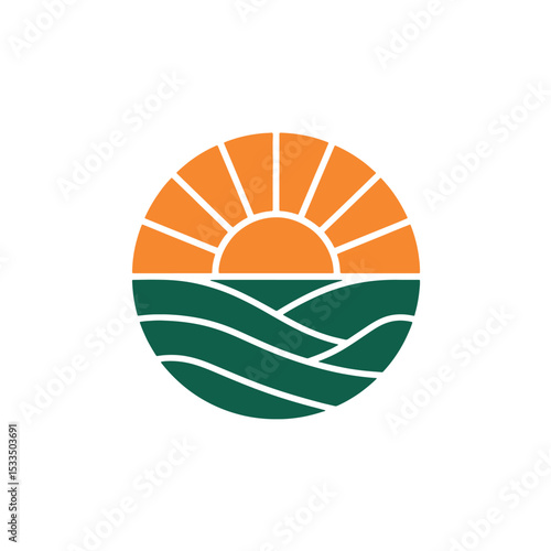 Modern Solar Energy Logo Design