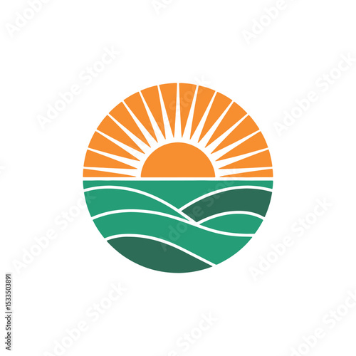 Modern Solar Energy Logo Design