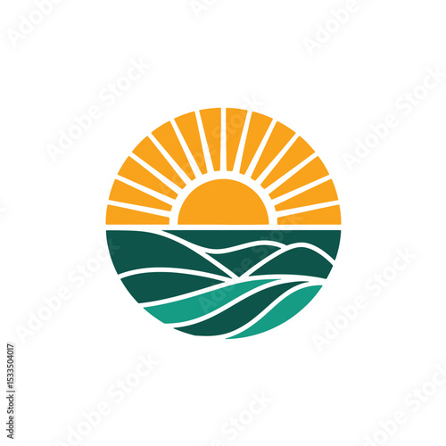 Modern Solar Energy Logo Design