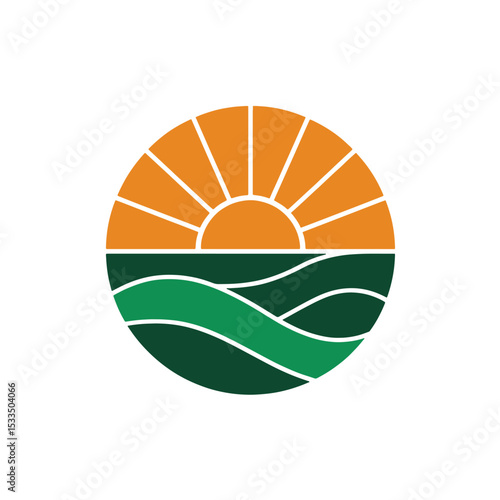 Modern Solar Energy Logo Design