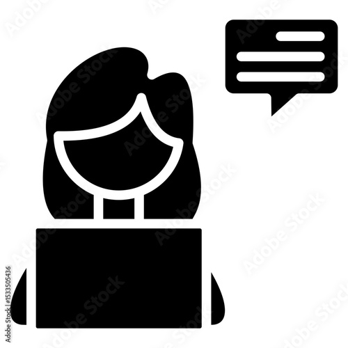 blogger glyph icon