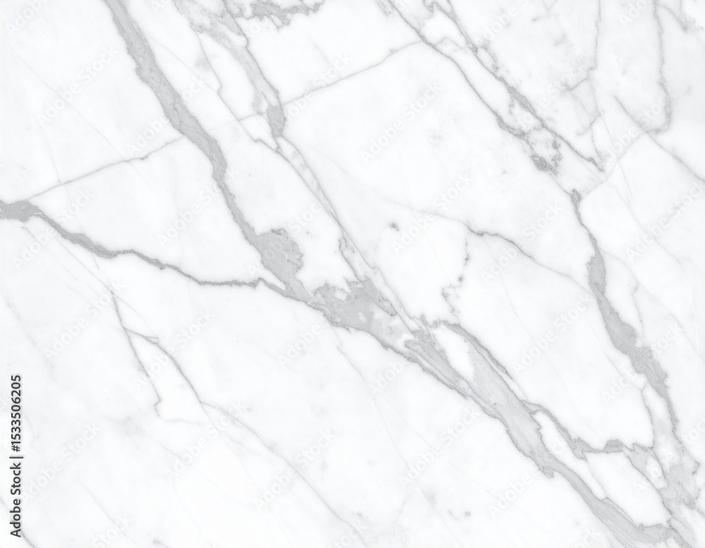 Obraz premium Elegant white marble with veining 縞模様が入ったエレガントな白い大理石 3