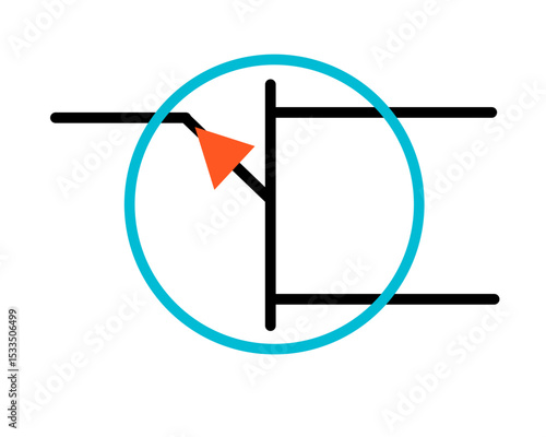 Phototransistor Opto-Electronic Circuit Symbol