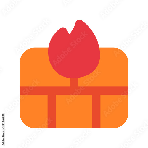 firewall flat icon