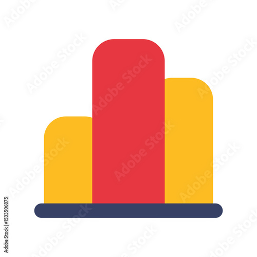 histogram flat icon