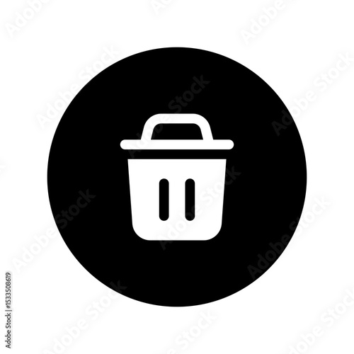 delete circular glyph icon