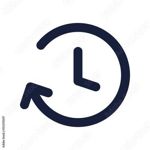 average session duration flat line icon