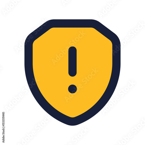 security alerts flat line icon