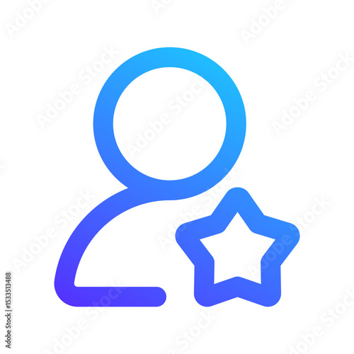 user role gradient icon