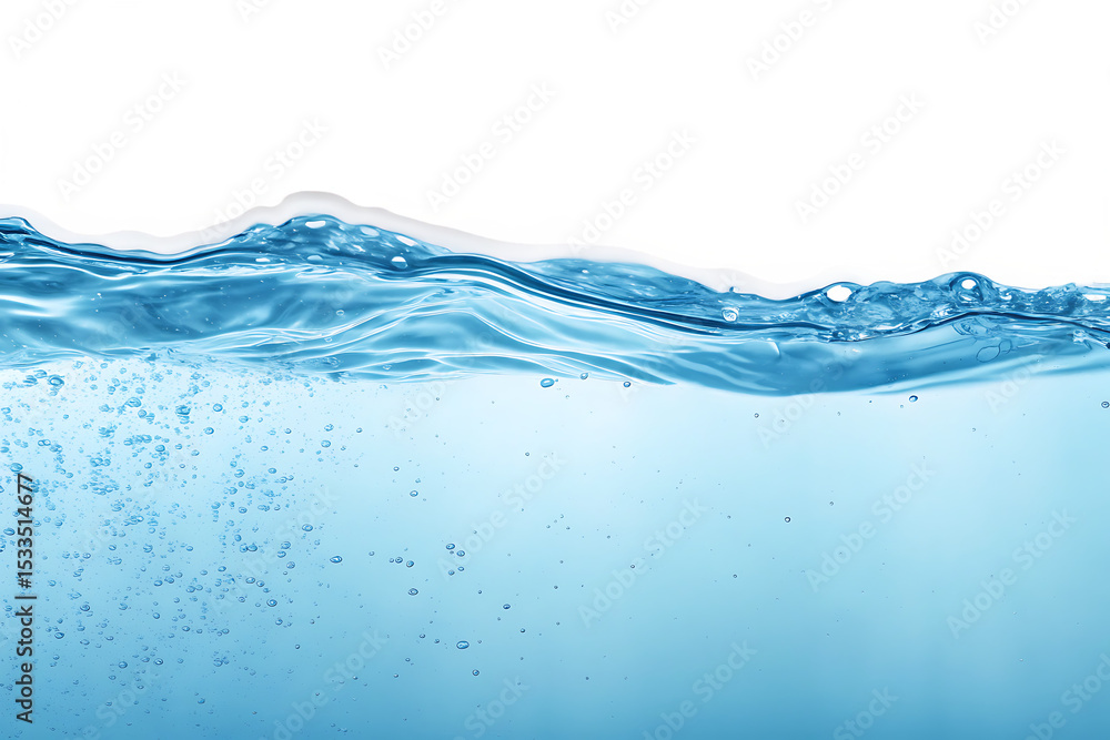 water wave underwater blue ocean isolated on white background PNG,ai generated water wave underwater blue ocean isolated on white background PNG,ai generated