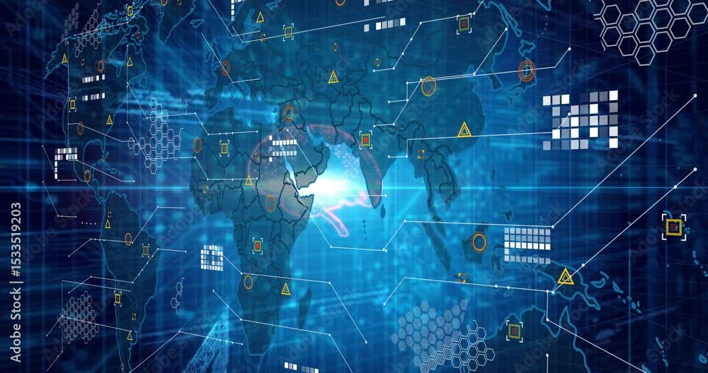 Pulsing circuit causing map fading and nodes linking, tracing brain wiring visualizing AI network Pulsing circuit causing map fading and nodes linking, tracing brain wiring visualizing AI network