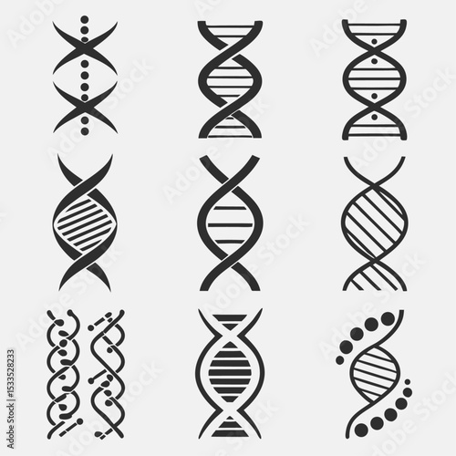 A captivating 3D model of a DNA helix, a fundamental molecule in biology and genetic research, set against a pristine white background
