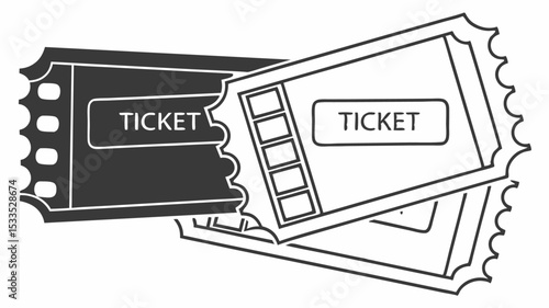 Photo album page vector illustration with a browser search icon, symbolizing digital information and communication success