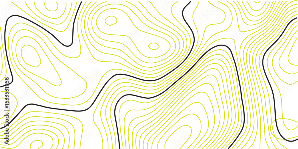 Fototapeta premium Abstract topo contour map on white background, Topographic map, Topographic contour lines map seamless pattern. Geographic mountain relief diagram line wave carve pattern