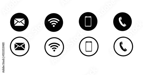 Communication Icons for Website and App