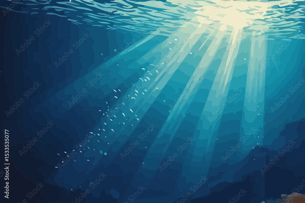 Obraz premium underwater world background