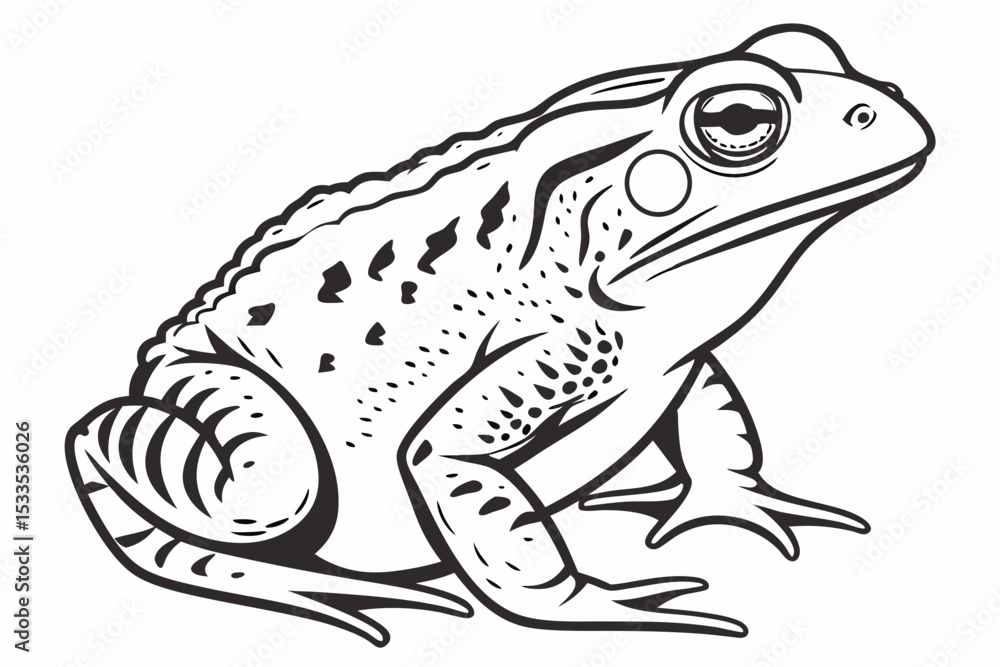 american toad sihouette black vector american toad sihouette black vector