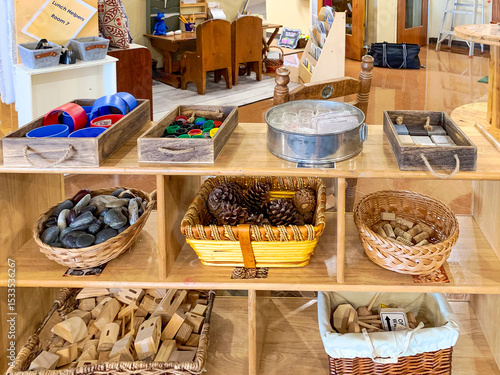 Loose Parts Play Shelf for Preschool: Natural Materials for Open-Ended Exploration

