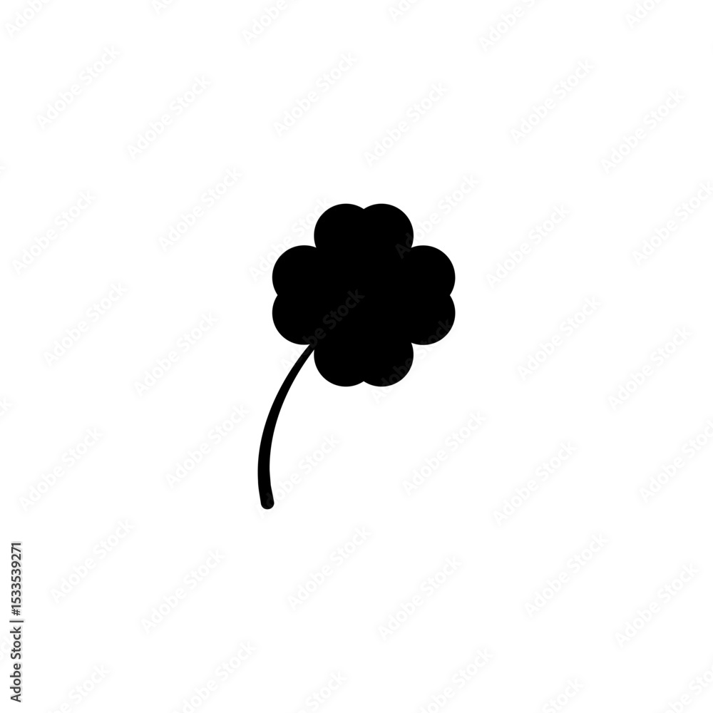 Fototapeta premium Clover icon set. for mobile concept and web design. vector illustration