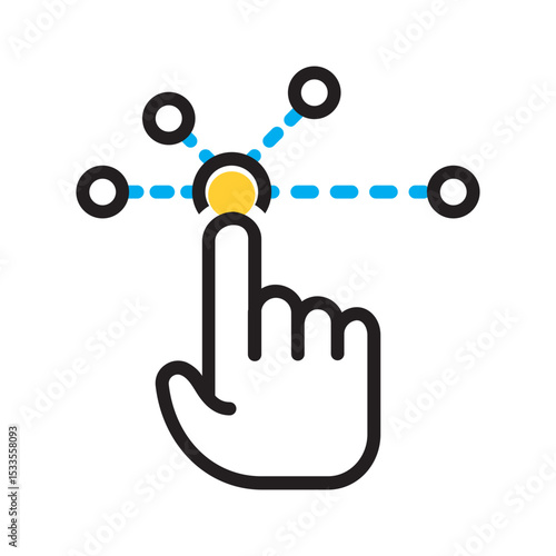 Vector multi color icon for Optional