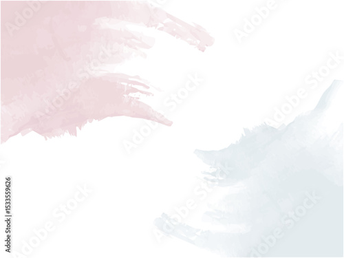 ダイナミックなストロークの水彩風 背景フレーム