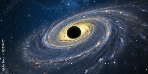 Mystical Outer Space Universe – Starry Sky with Glowing Nebula