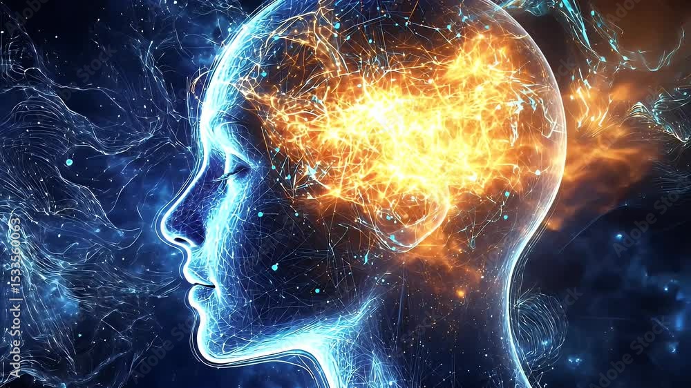 Artificial Intelligence Brain With Neural Energy Sparks
Artificial Intelligence Brain With Neural Energy Sparks