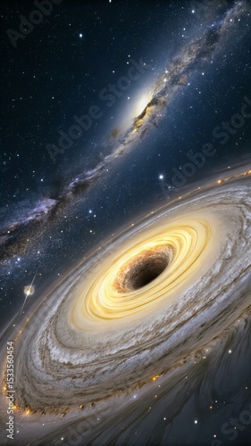 Beautiful Galaxy in Space – Fantasy Sci-Fi Background for Design