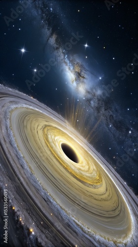 Beautiful Galaxy in Space – Fantasy Sci-Fi Background for Design