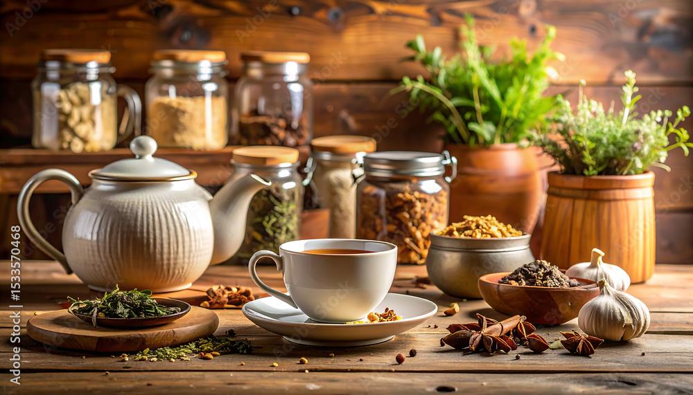 Fototapeta premium Ayurvedic holistic wellness ritual.