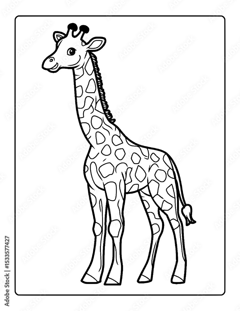 Fototapeta premium coloring pages illustration