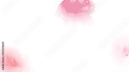 pink abstract watercolor texture with looping motion animation. Watercolour background surface with looped motion.