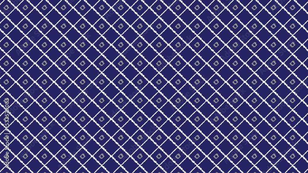 Elegant Diamond Grid Seamless Vector Pattern with Navy Blue Background. Elegant Diamond Grid Seamless Vector Pattern with Navy Blue Background.