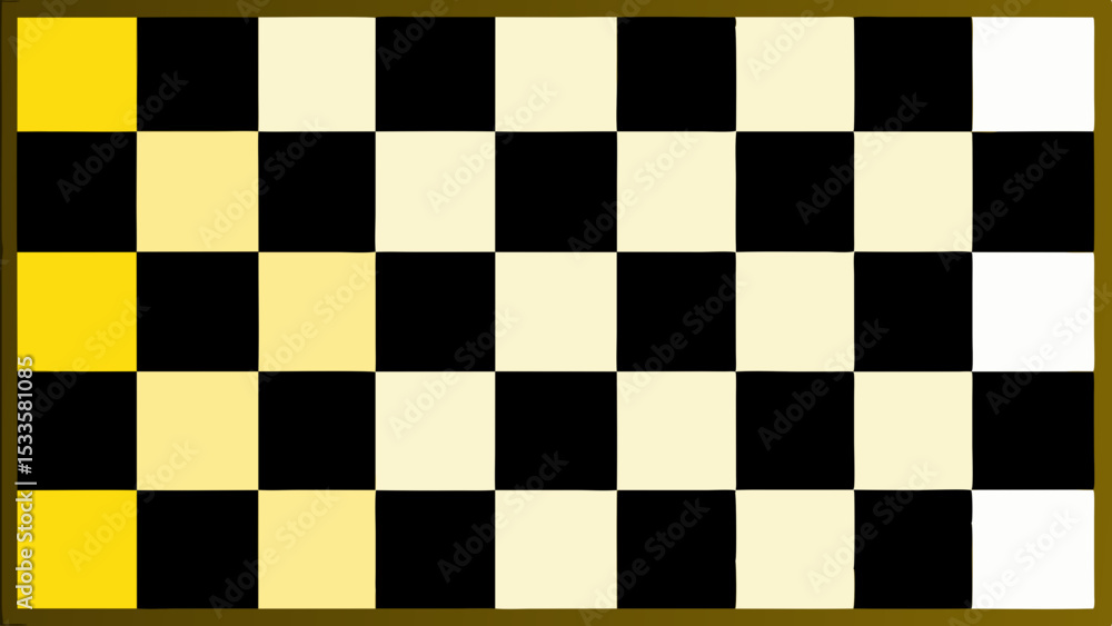 Fototapeta premium Chessboard with transparency ideal for various design projects on white background