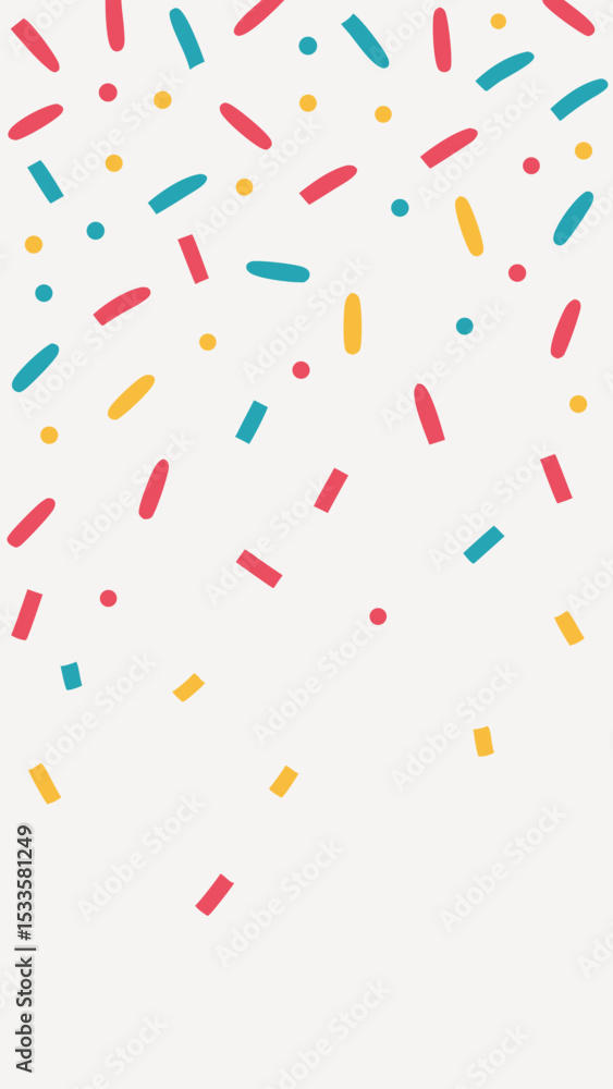 Colorful confetti pattern seamless illustration with red yellow and blue elements Colorful confetti pattern seamless illustration with red yellow and blue elements