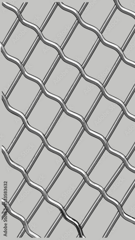 Naklejka premium Seamless vector metal grid pattern with transparency for versatile design use