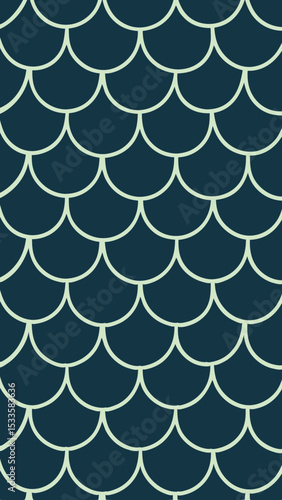 Shimmering aqua fish scale texture seamless design for elegant modern backgrounds