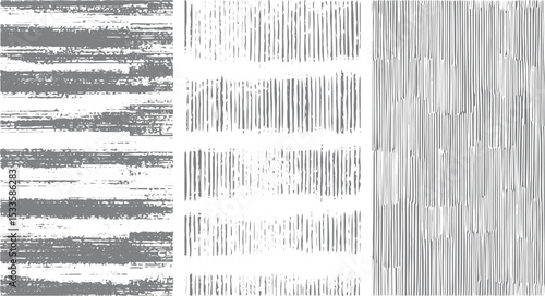 Abstract hand drawn texture bundle in gray and white featuring grungy lines and brush strokes ideal for graphic design projects