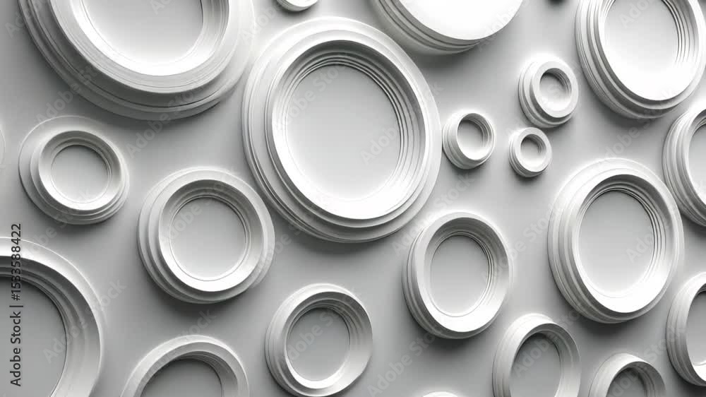 Modern seamless render featuring white circular pattern on textured background suitable for various design applications, White circles pattern Seamless 3D render Modern seamless render featuring white circular pattern on textured background suitable for various design applications, White circles pattern Seamless 3D render